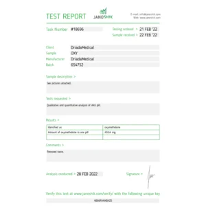 Anadrolus 50 mg (Oxymetholone) 50 Tabs